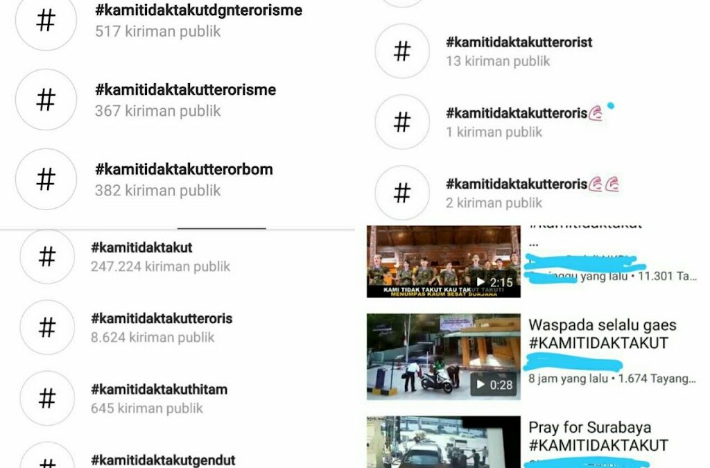 Menganggapi Tagar / Hashtag “Kami Tidak Takut”